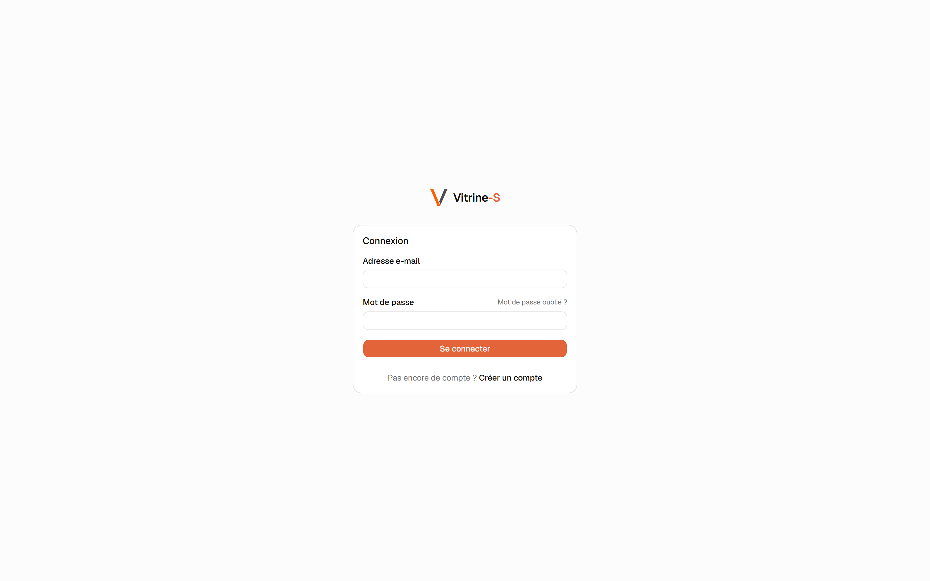 La page de connexion.